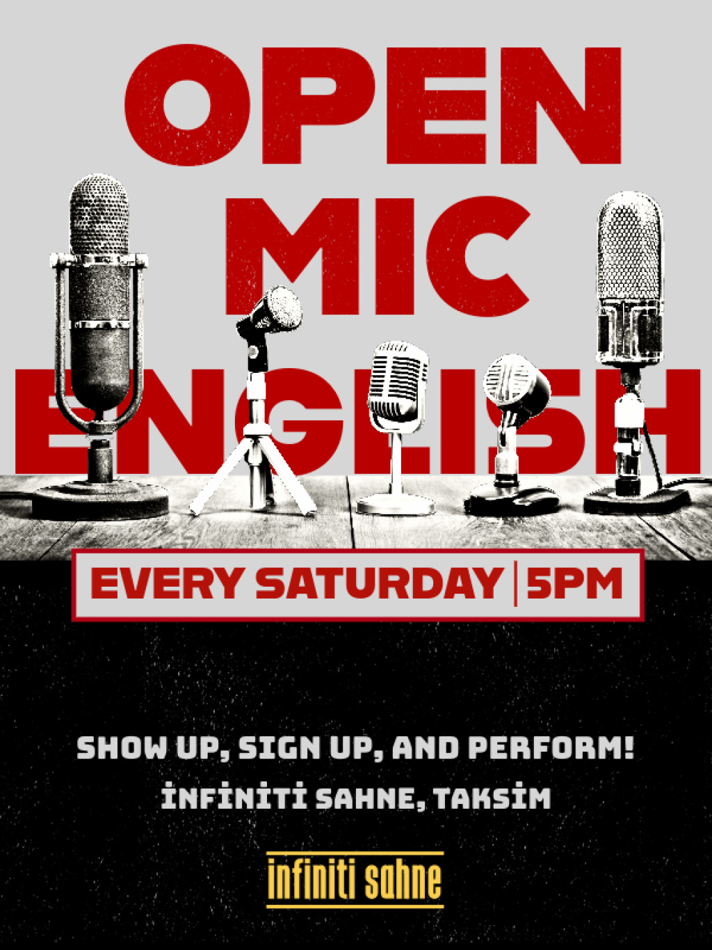 English Stand up Taksim Comedy Open Mic