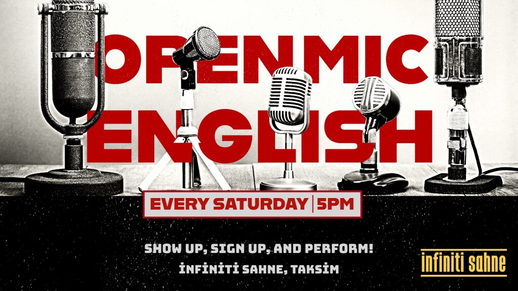 English Stand up Taksim Comedy Open Mic Saturday