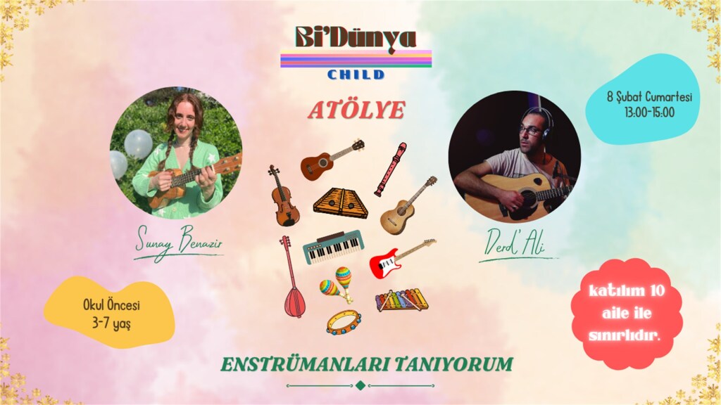 Enstrümanları Tanıyorum (Okul Öncesi Çocuklar İçin Atölye)