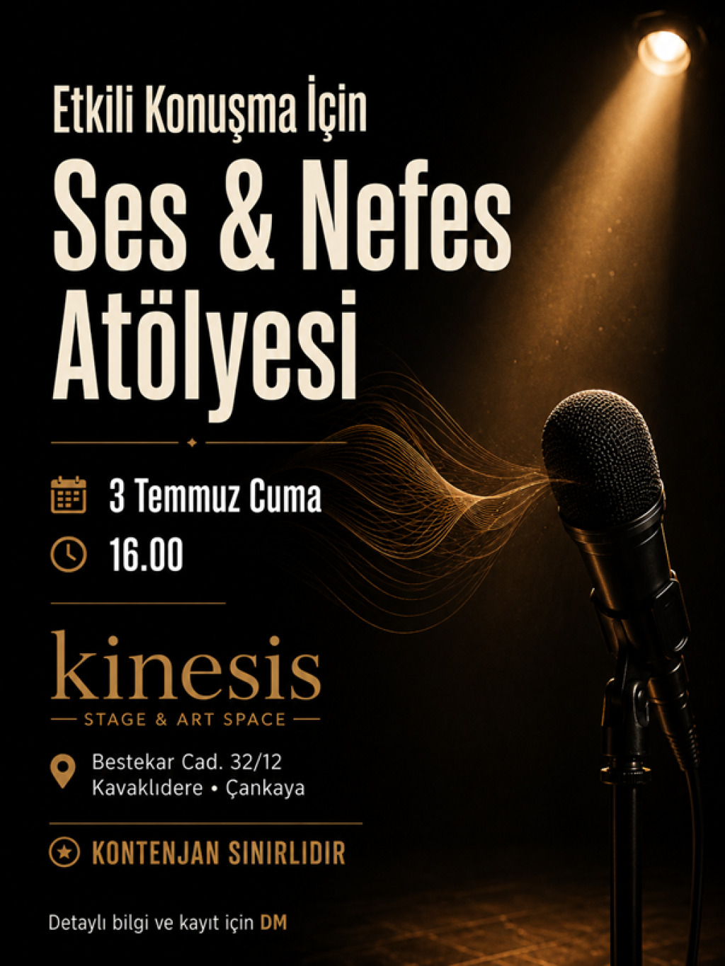 Etkili Konuşma İçin Ses & Nefes Atölyesi