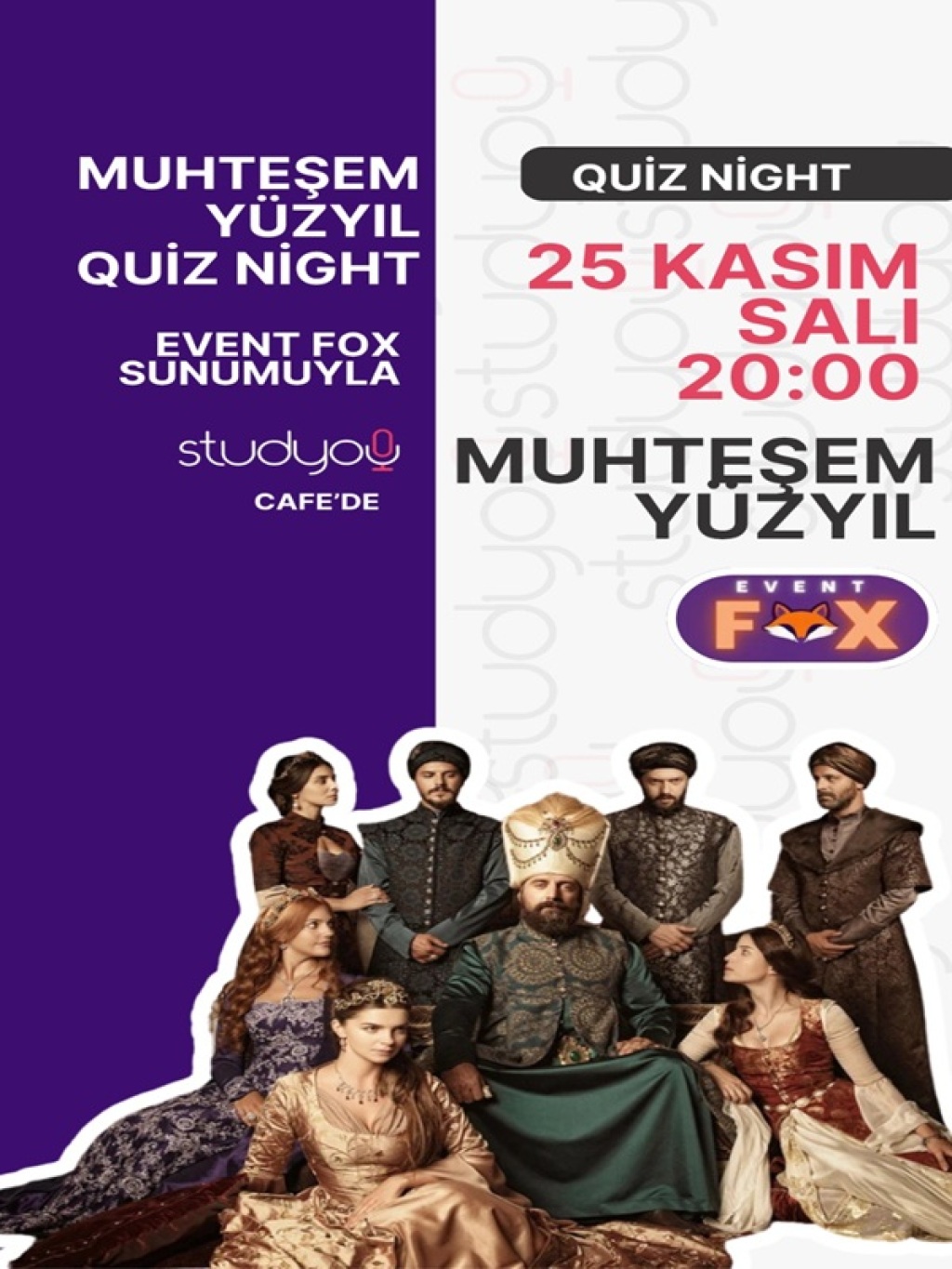 Event Fox – Quiz Night: Muhteşem Yüzyıl