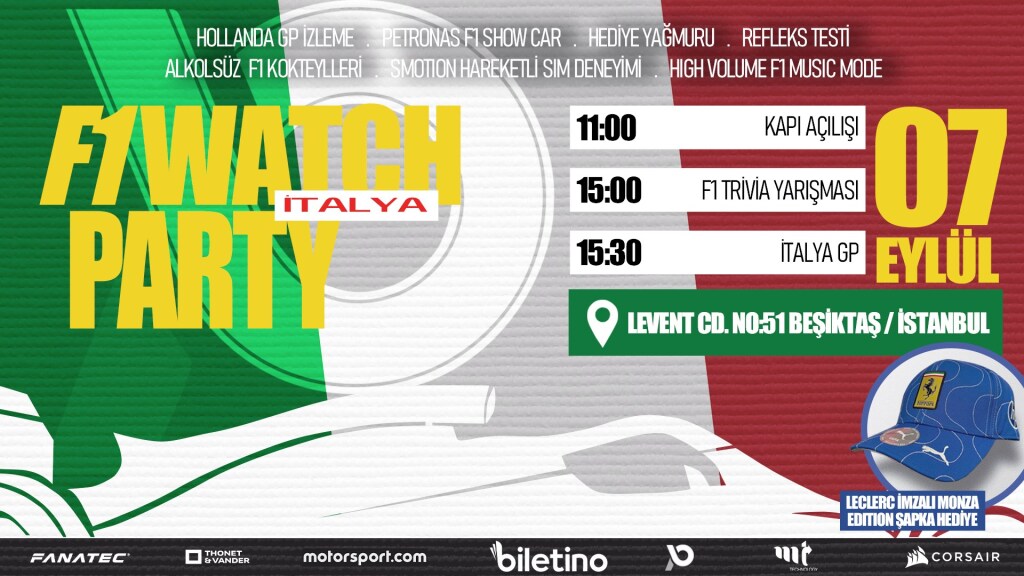 F1 Watch Party İtalya GP