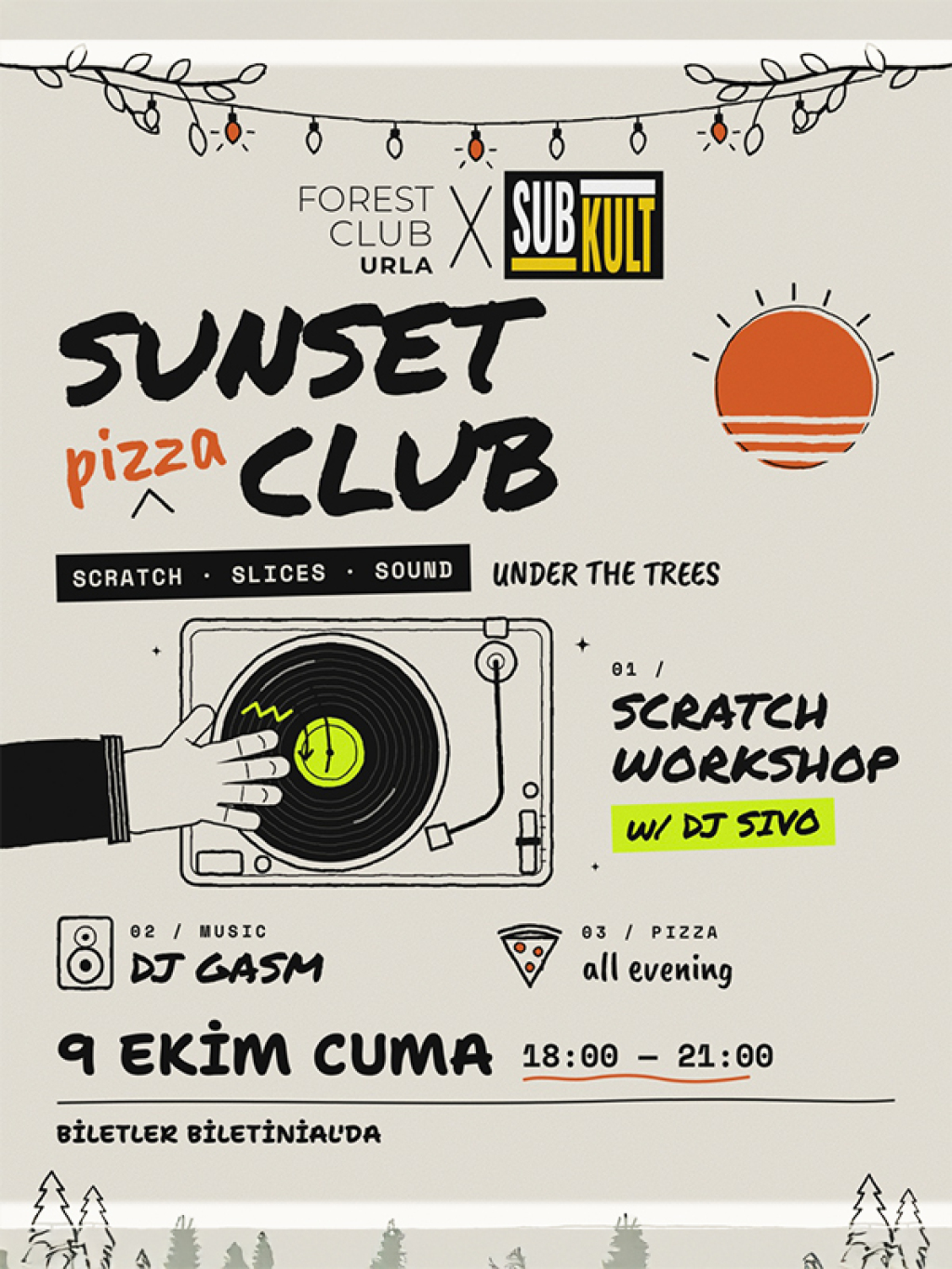 Forest Club Urla × Subkult — Pizza Club