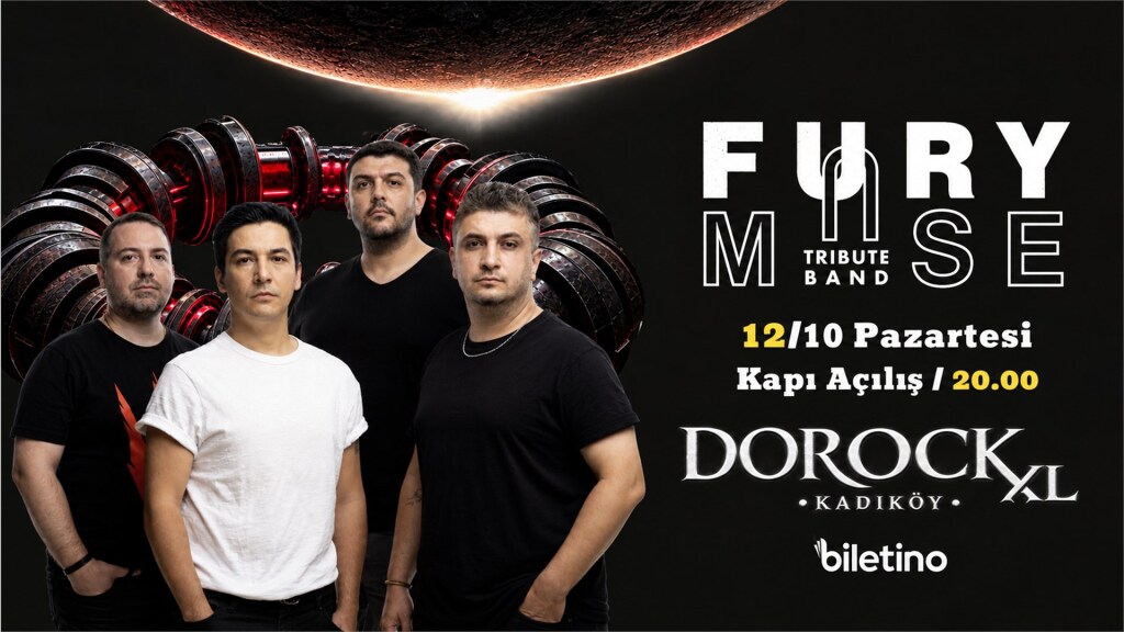 Fury - Muse Tribute Band - Dorock XL Kadıköy / İstanbul 12 Ekim 2026 Pazartesi