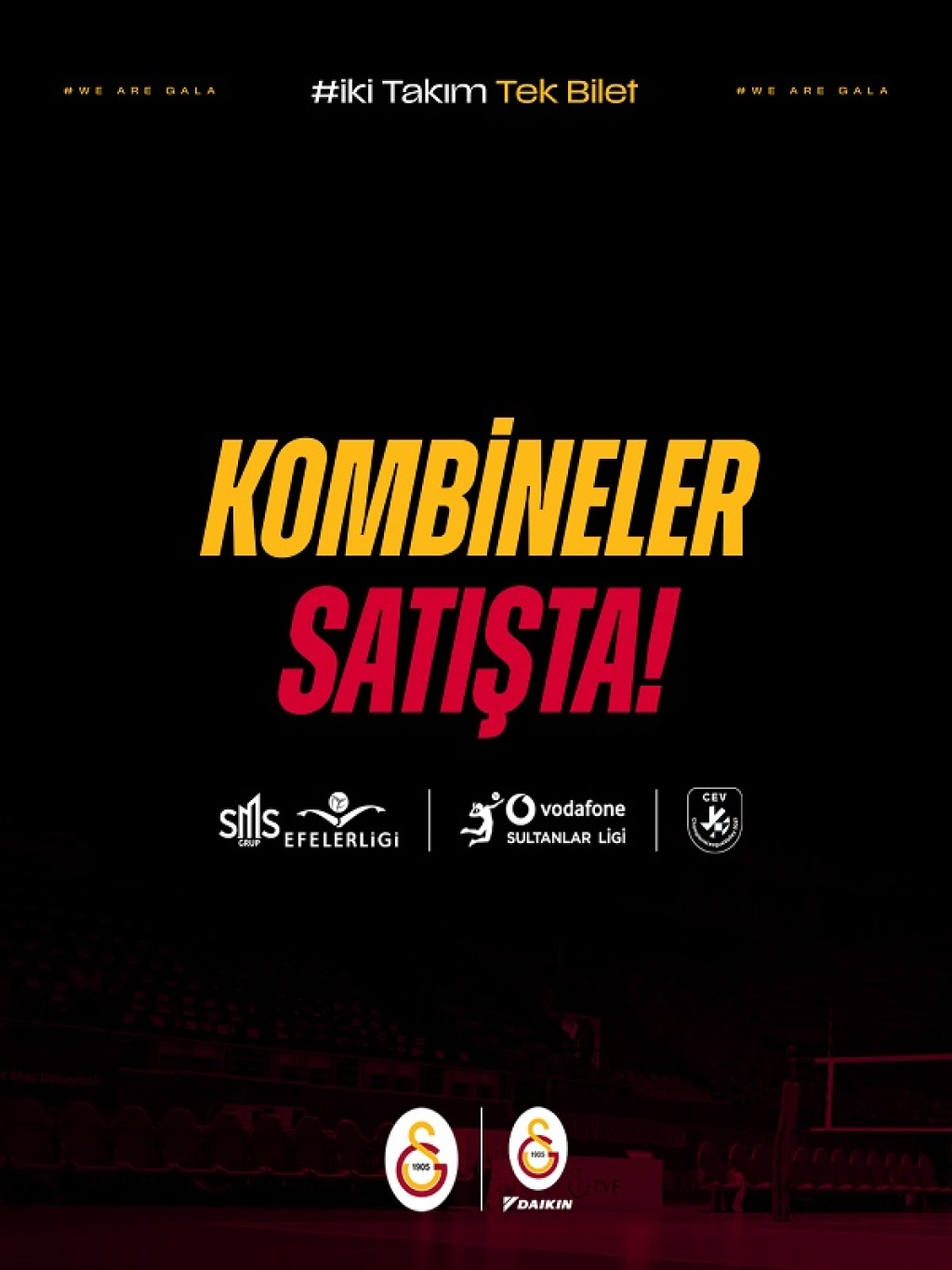 Galatasaray Voleybol Kadın-Erkek Takımları Sezonluk Bilet Satışı 2026-2027