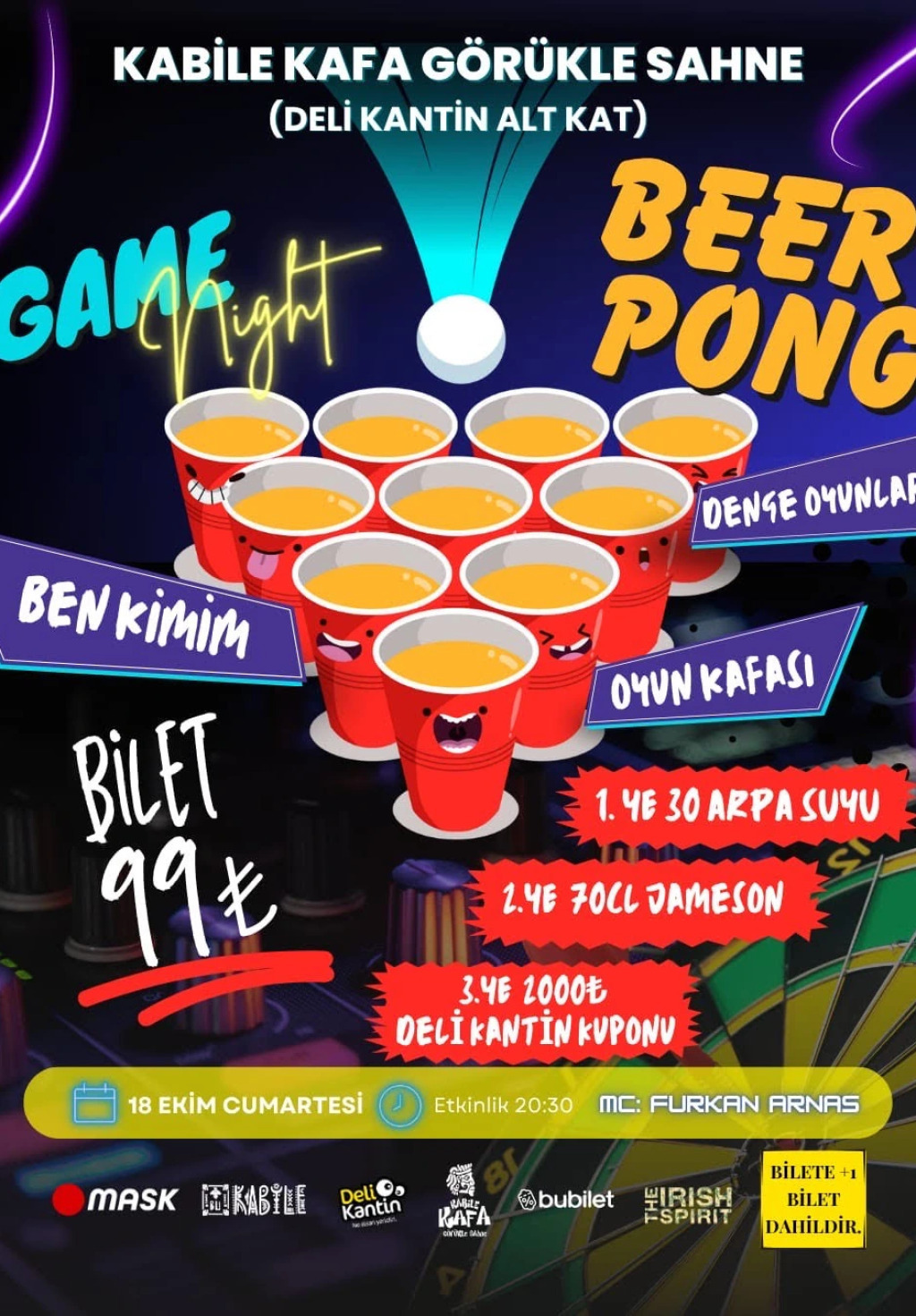 Game Night-Beer Pong Party - Furkan Arnas ile