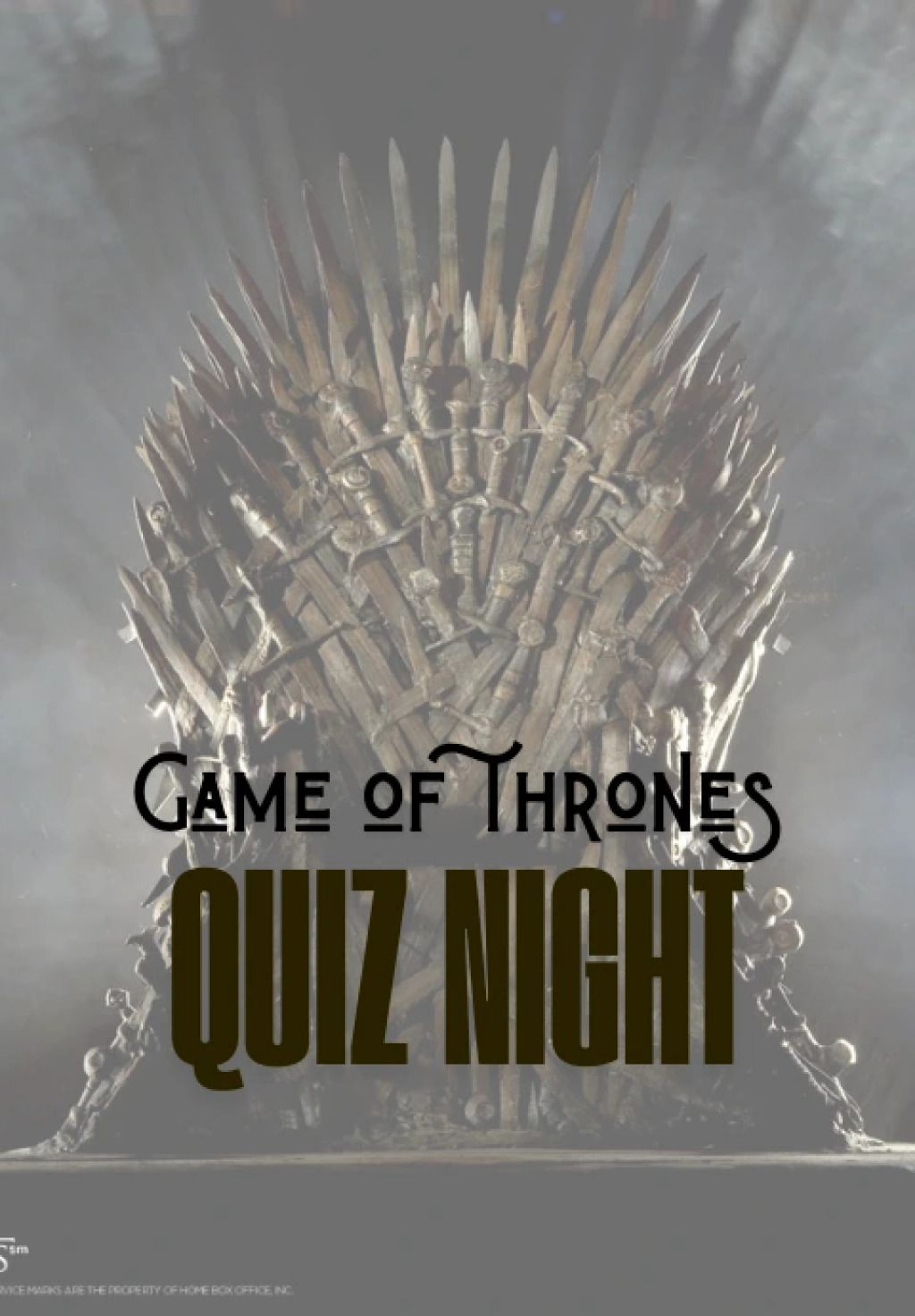 Game Of Thrones Quiz Night