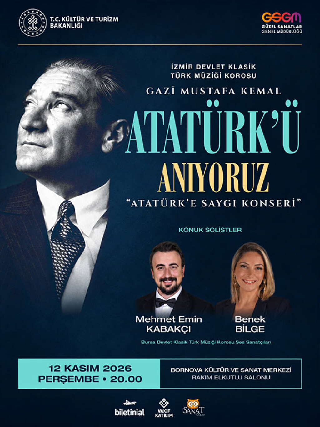 Gazi Mustafa Kemal Atatürk'ü Anıyoruz "Atatürk'e Saygı Konseri" - İzmir Devlet Klasik Türk Müziği Korosu