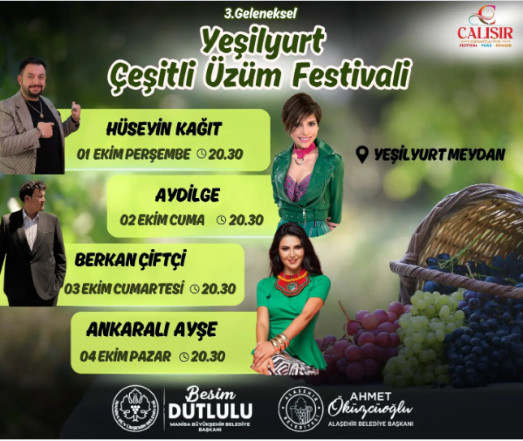 Geleneksel Yeşilyurt Çeşitli Üzüm