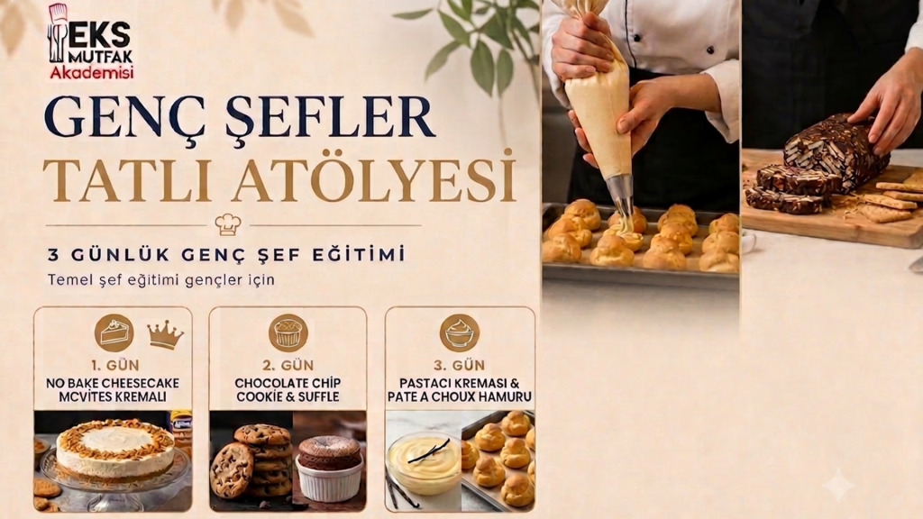 Genç Şefler Tatlı Atölyesi 11-17 Yaş