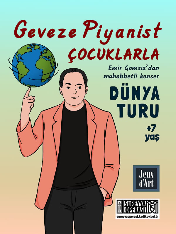 Geveze Piyanist Çocuklarla "Dünya Turu"