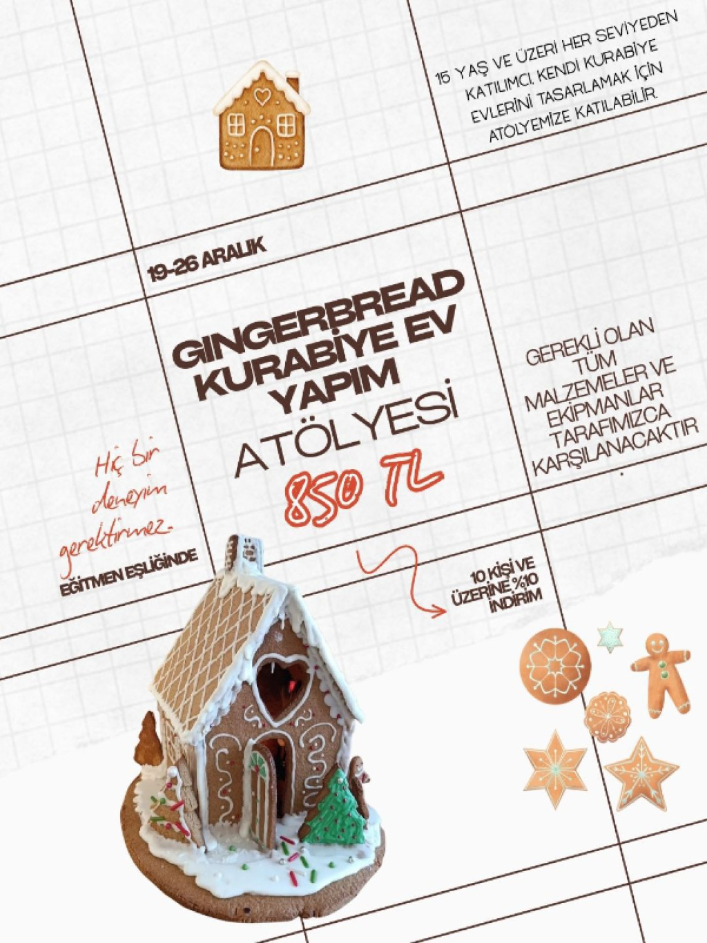 Gingerbread Kurabiye Ev Yapım Atölyesi
