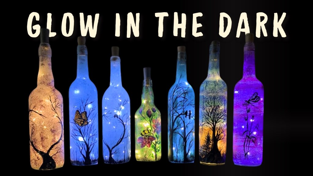 Glow in the dark workshop ( şişe boyama-aydınlatma atölyesi ) Ankara