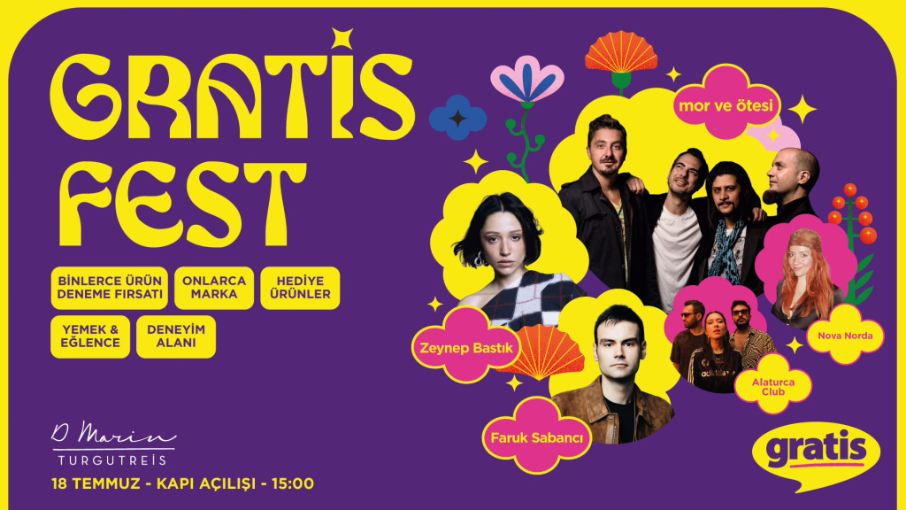 Gratis Fest Bodrum : mor ve ötesi, Zeynep Bastık, Faruk Sabancı