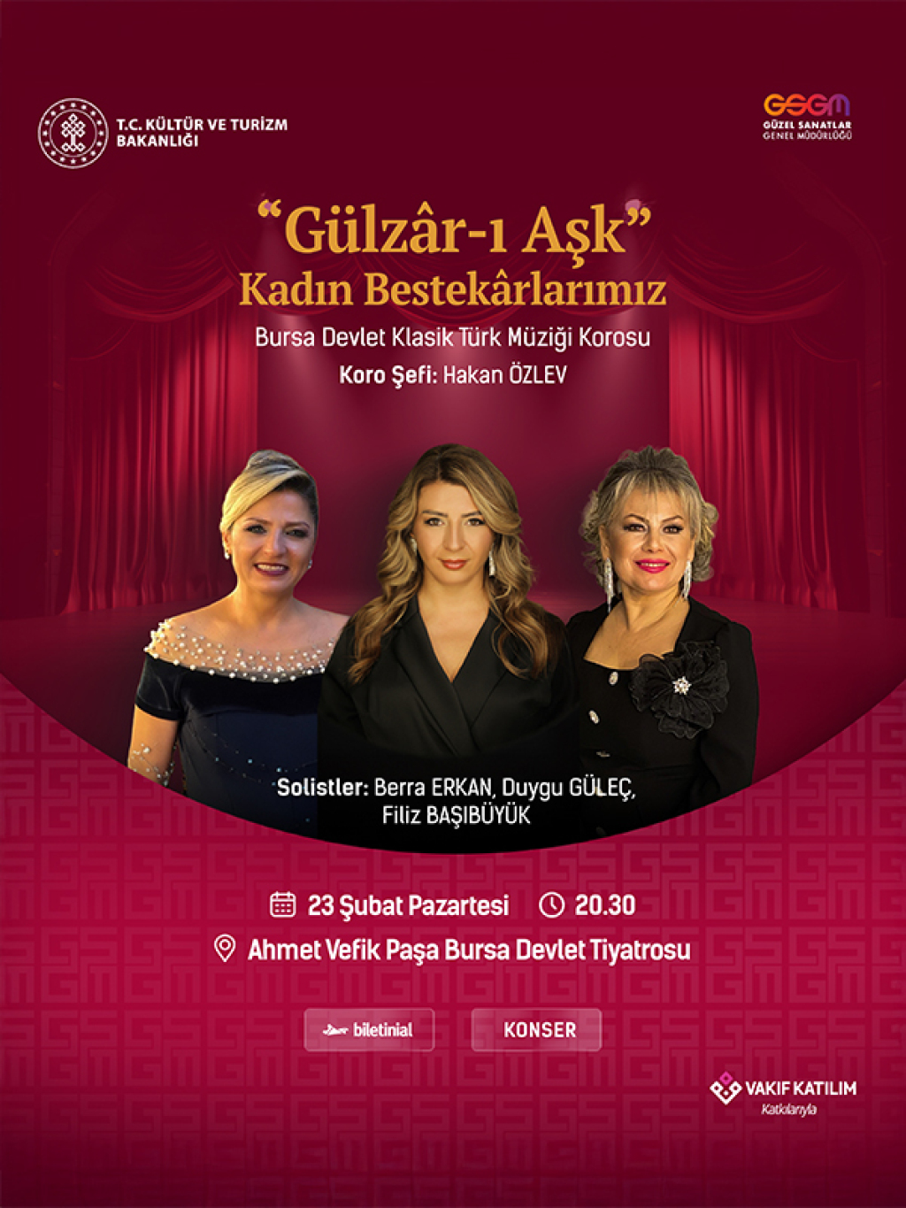 "Gülzâr-ı Aşk" Kadın Bestekârlarımız - Bursa Devlet Klasik Türk Müziği Korosu