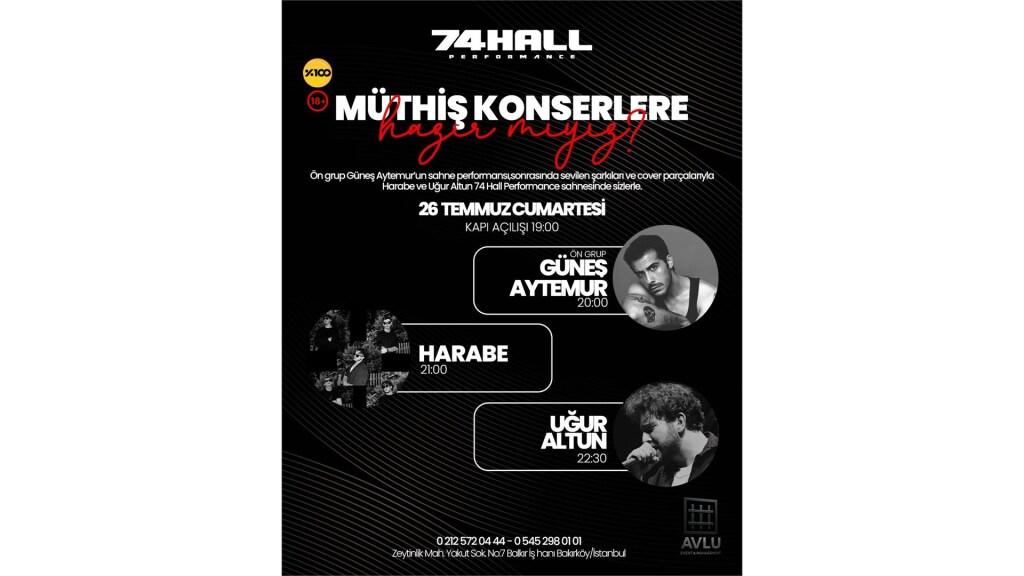 Güneş Aytemur/Harabe/Uğur Altun Bakırköy 74 Hall Performance