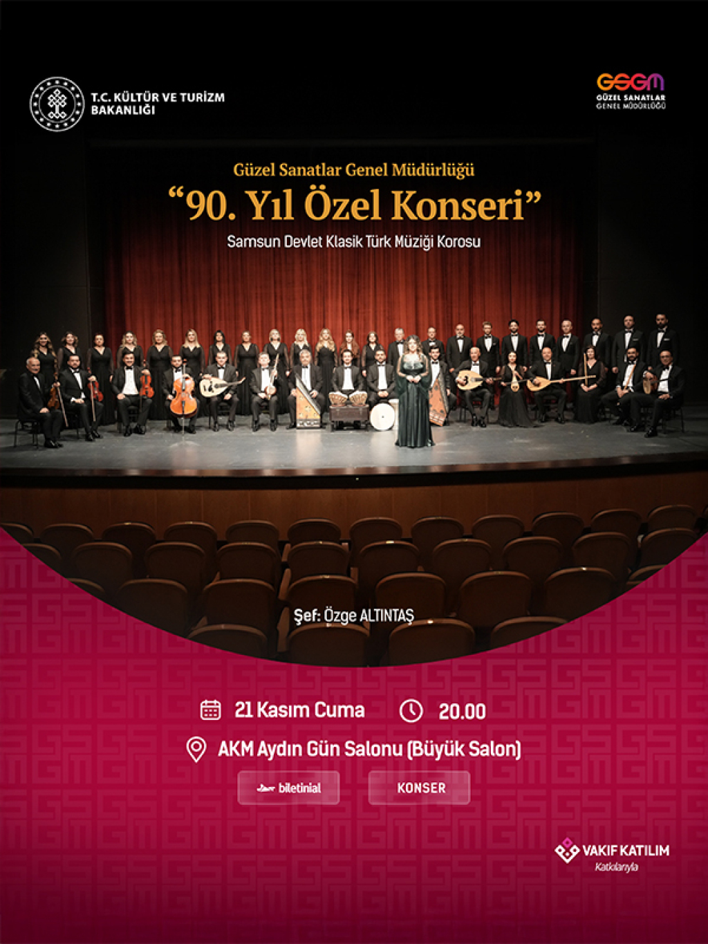 Güzel Sanatlar Genel Müdürlüğü 90. Yıl Özel Konseri - Samsun Devlet Klasik Türk Müziği Korosu