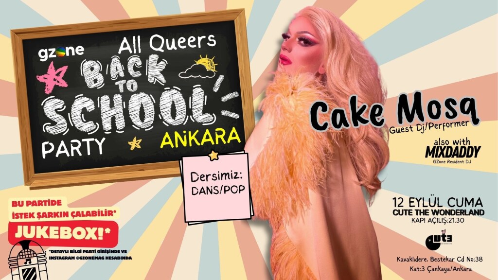 GZone Ankara All Queers Back 2 School Party