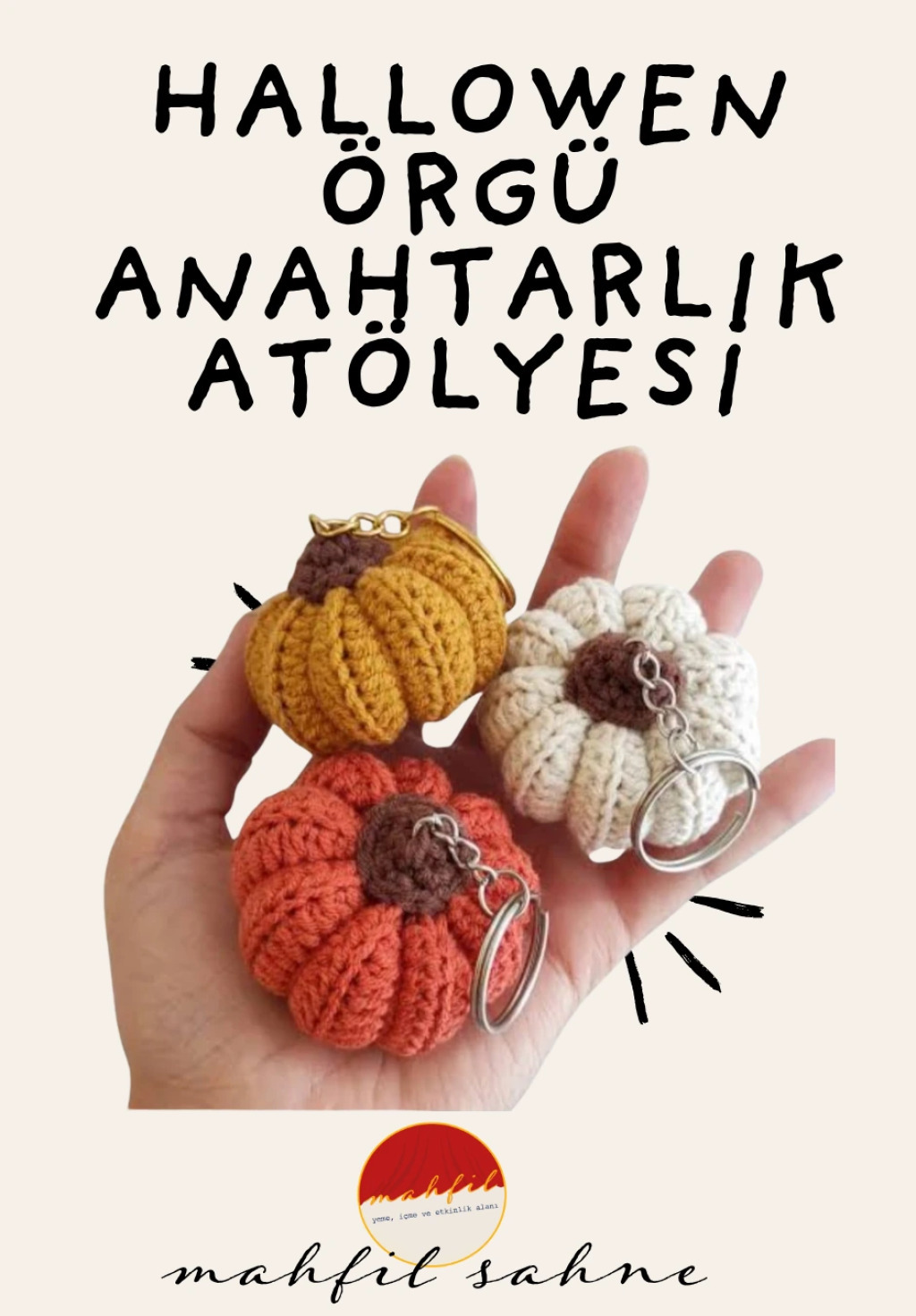 Hallowen Örgü Anahtarlık Atölyesi
