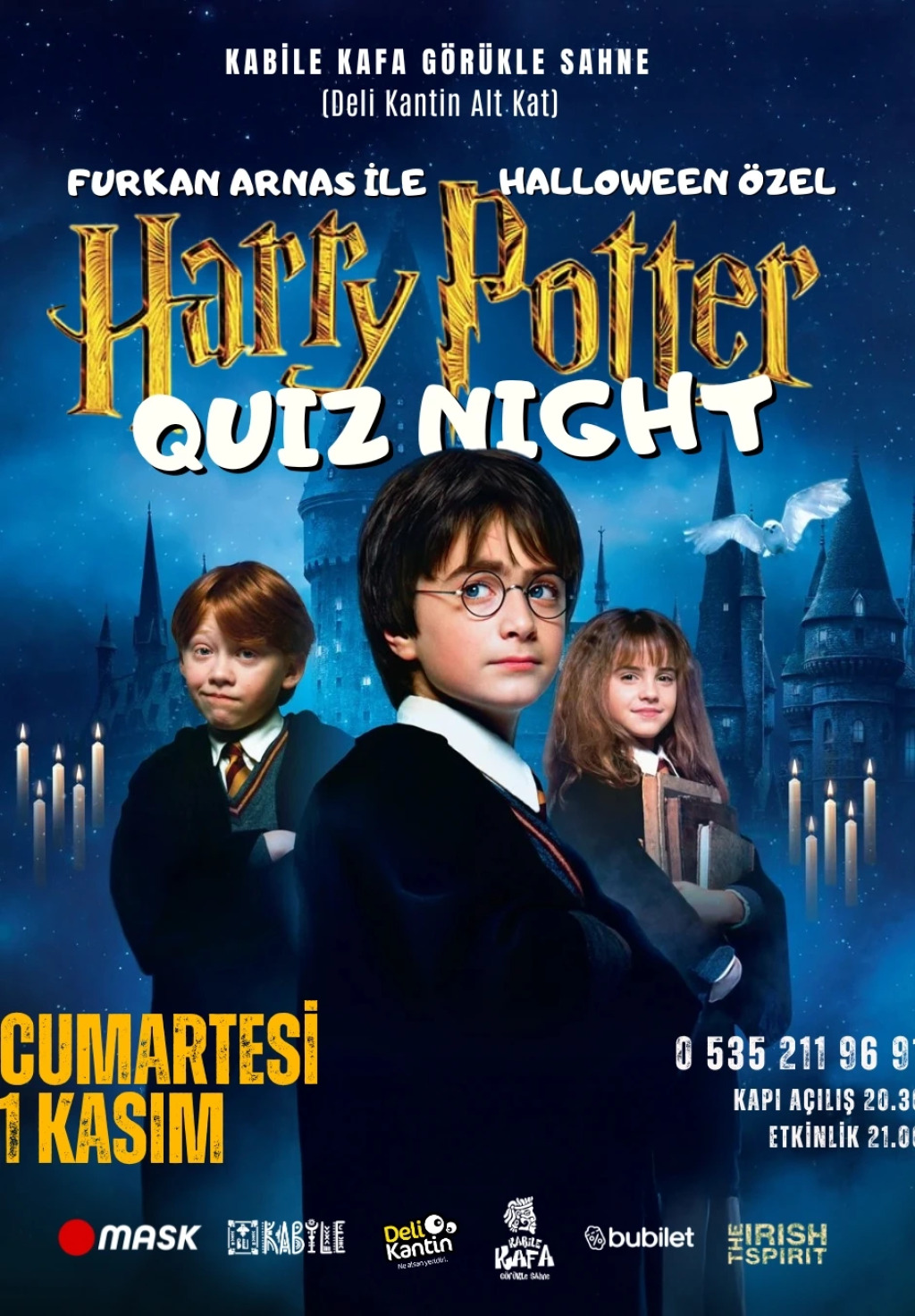 Haloween Özel Harry Potter Quiz Night - Furkan Arnas ile