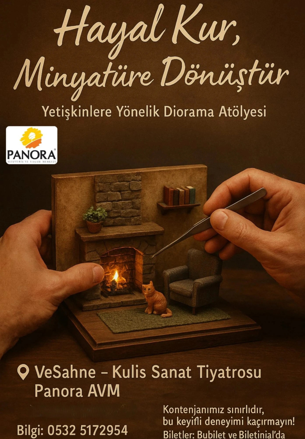 Hayal Kur Minyatüre Dönüştür - Yetişkinler İçin Diorama Atölyesi