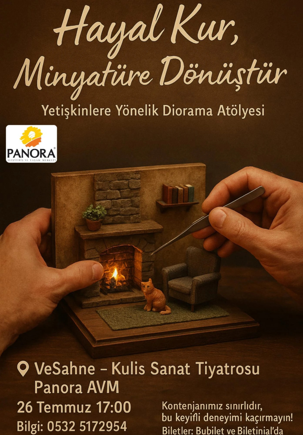 Hayal Kur Minyatüre Dönüştür - Yetişkinler İçin Diorama Atölyesi