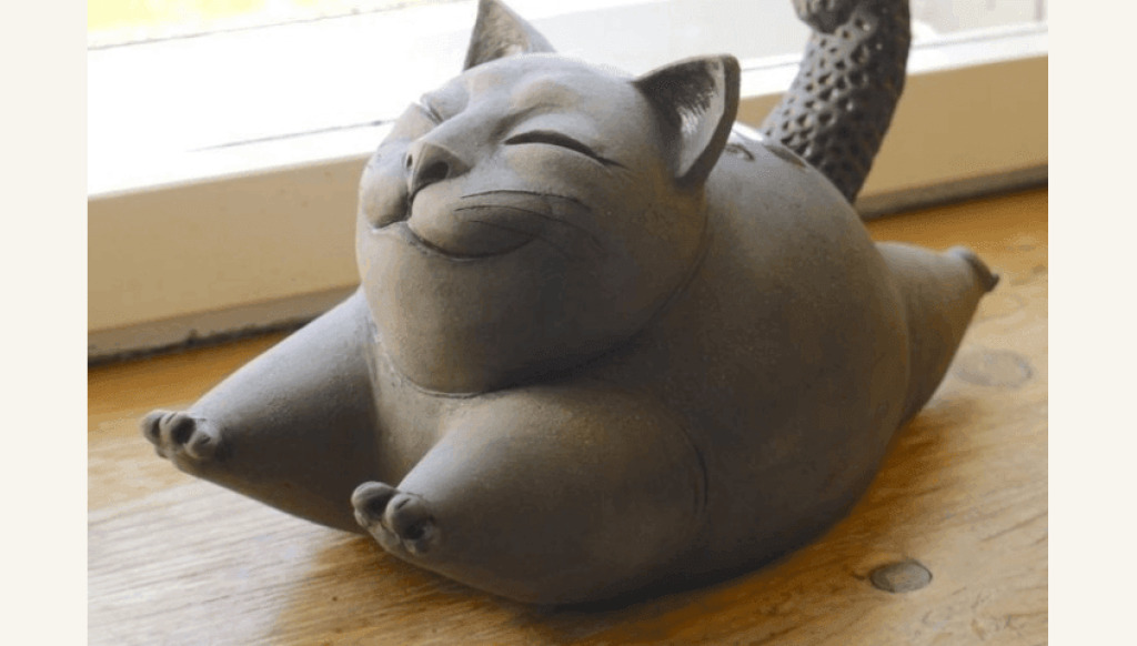 Heykel: Şişman Kedi
