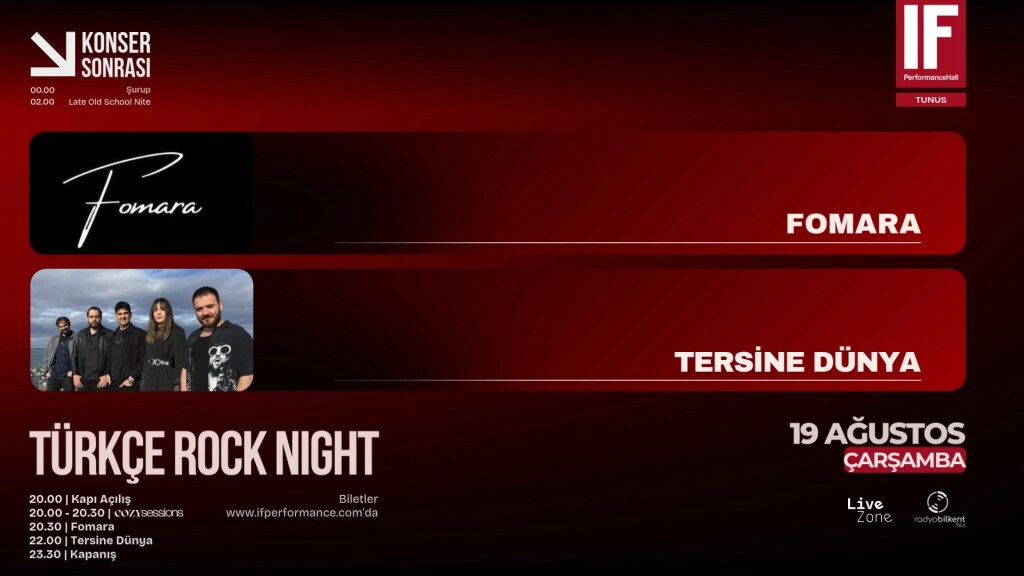 IF TUNUS ROCK NIGHT (FOMARA - TERSİNE DÜNYA)