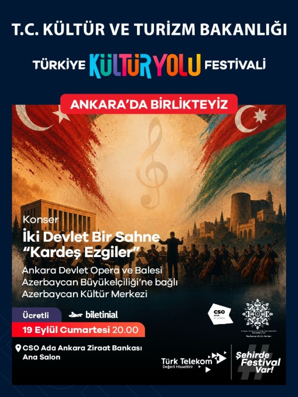 İki Devlet Bir Sahne Kardeş Ezgiler - Ankara DOB - Ankara Kültür Yolu