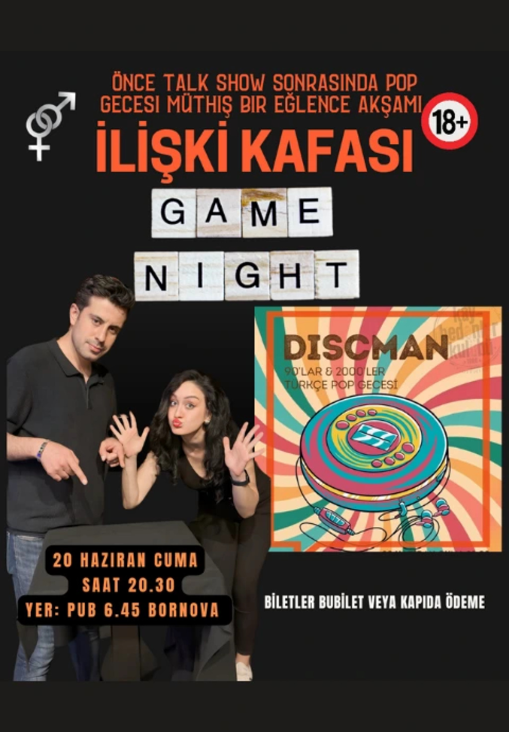 İlişki Kafası Game Night ve Türkçe Pop