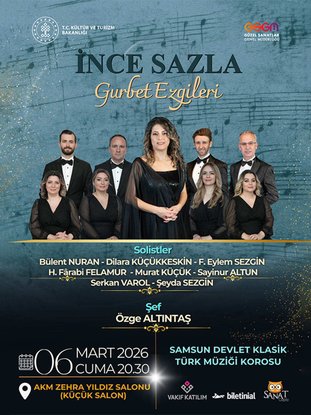 İnce Sazla Gurbet Ezgileri - Samsun Devlet Klasik Türk Müziği Korosu