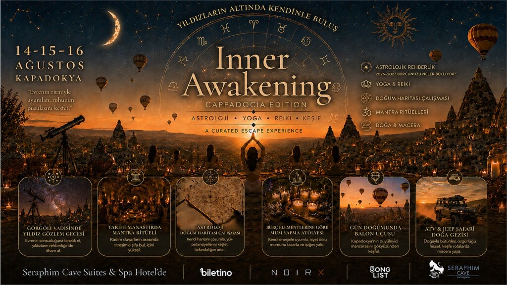 Inner Awakening Cappadocia Edition 14-15-16 Ağustos Kapadokya Buluşması