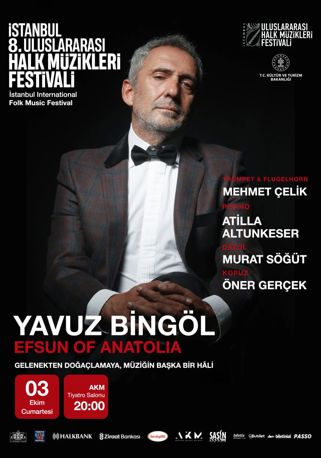 İstanbul 8. Uluslararası Halk Müzikleri Festivali Yavuz Bingöl - Efsun of Anatolia