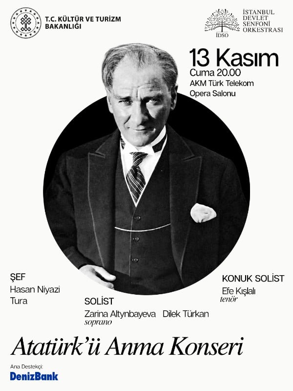 İstanbul Devlet Senfoni Orkestrası "Atatürk'ü Anma Konseri"