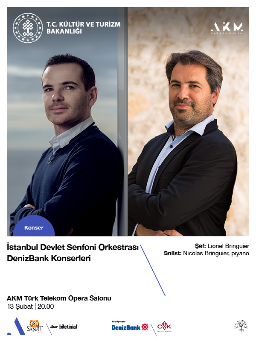 İstanbul Devlet Senfoni Orkestrası DenizBank Konserleri 13 Şubat