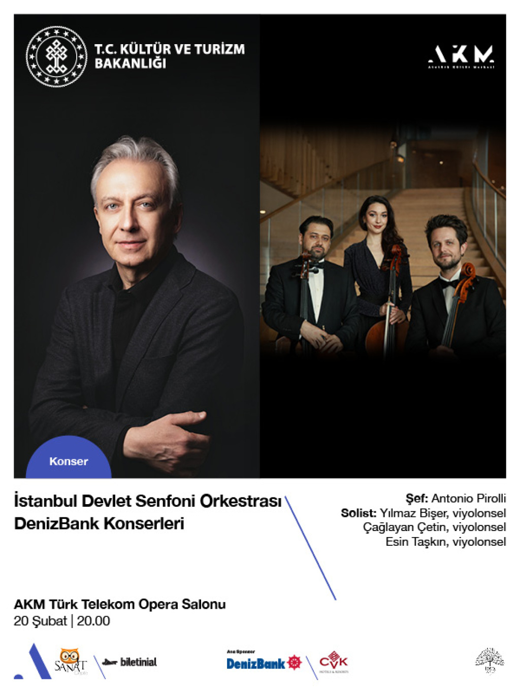 İstanbul Devlet Senfoni Orkestrası DenizBank Konserleri 20 Şubat
