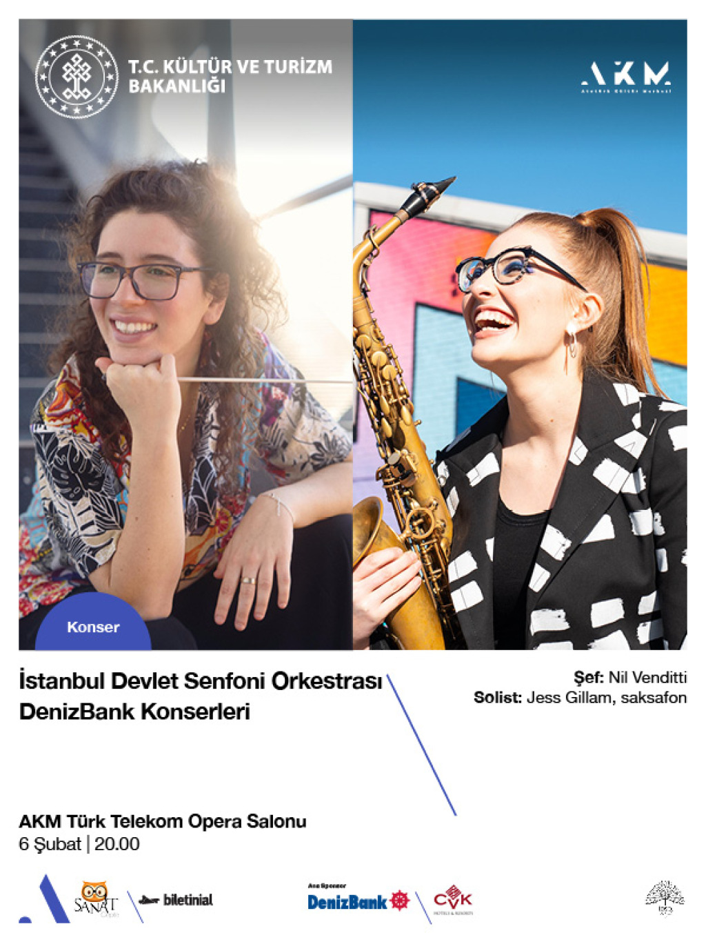 İstanbul Devlet Senfoni Orkestrası DenizBank Konserleri 6 Şubat