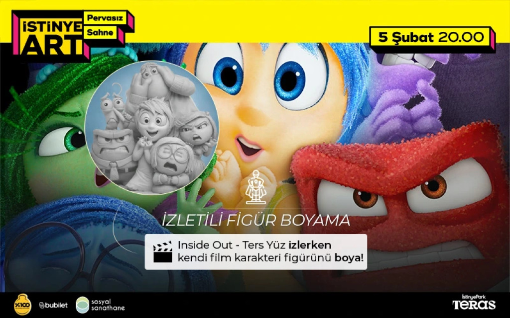 İzletili 3D Figür Boyama (Inside Out / Ters Yüz)