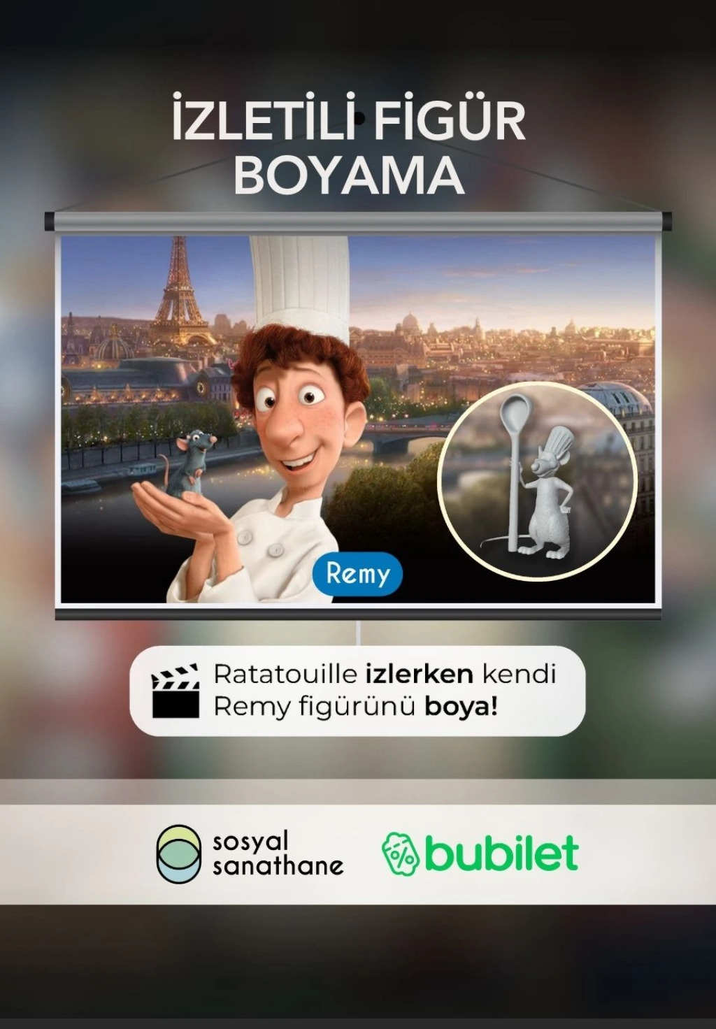 İzletili 3D Figür (Remy) Boyama Workshop: Sosyal Sanathane İzmir