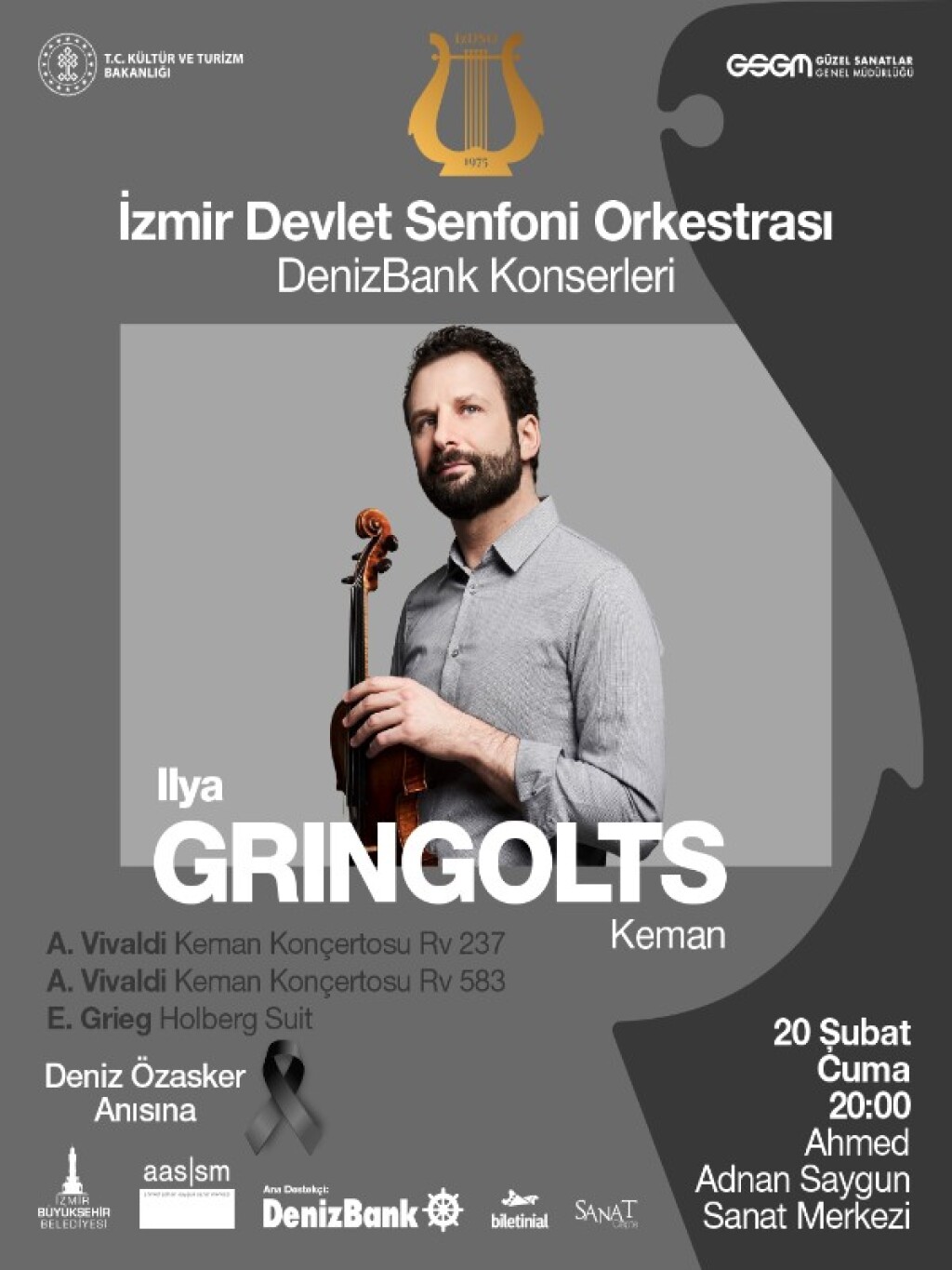 İzmir Devlet Senfoni Orkestrası 20 Şubat