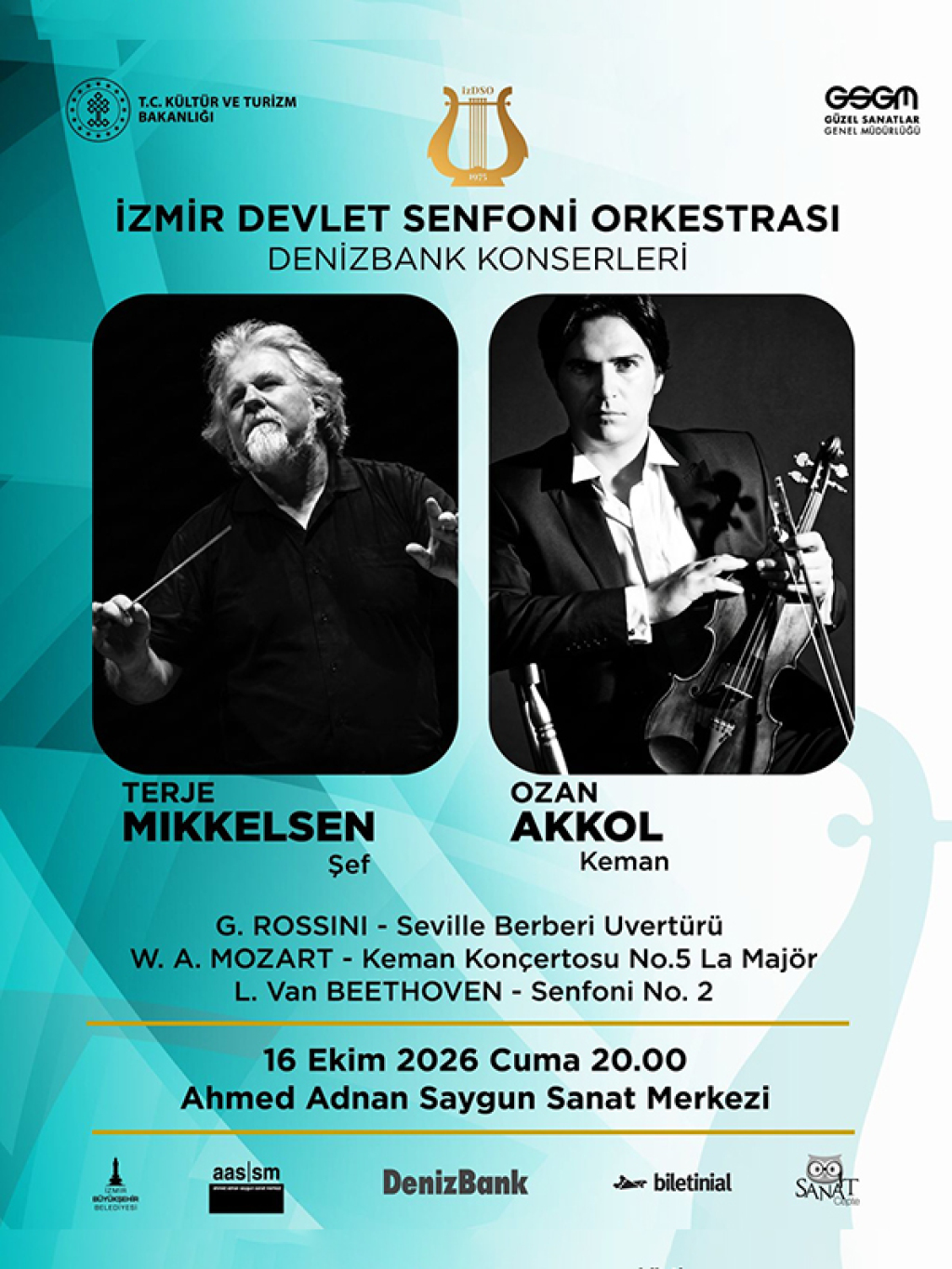 İzmir Devlet Senfoni Orkestrası DenizBank Konserleri - 16 Ekim