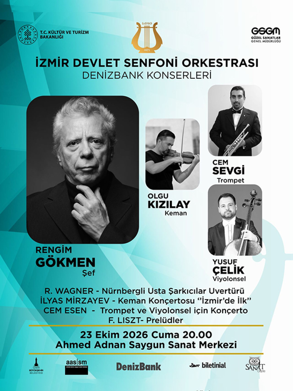 İzmir Devlet Senfoni Orkestrası DenizBank Konserleri - 23 Ekim