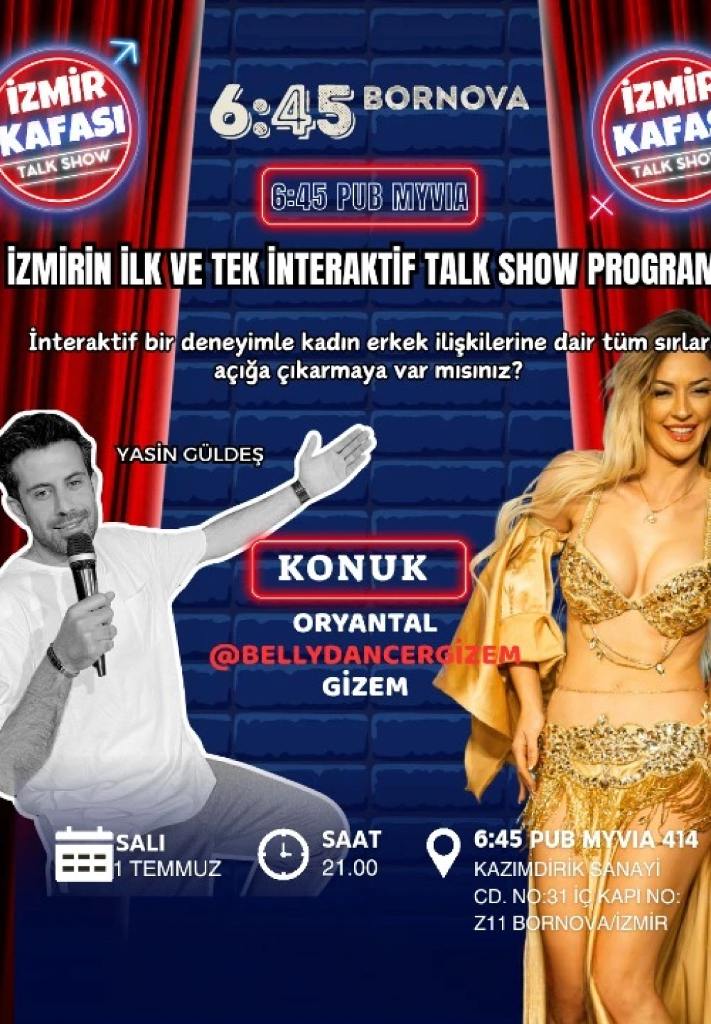 İzmir Kafası Talk Show 6:45 Pub Myvia