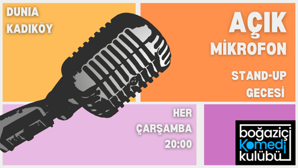 Kadıköy Açık Mikrofon Standup Gecesi - Boğaziçi Komedi Kulübü