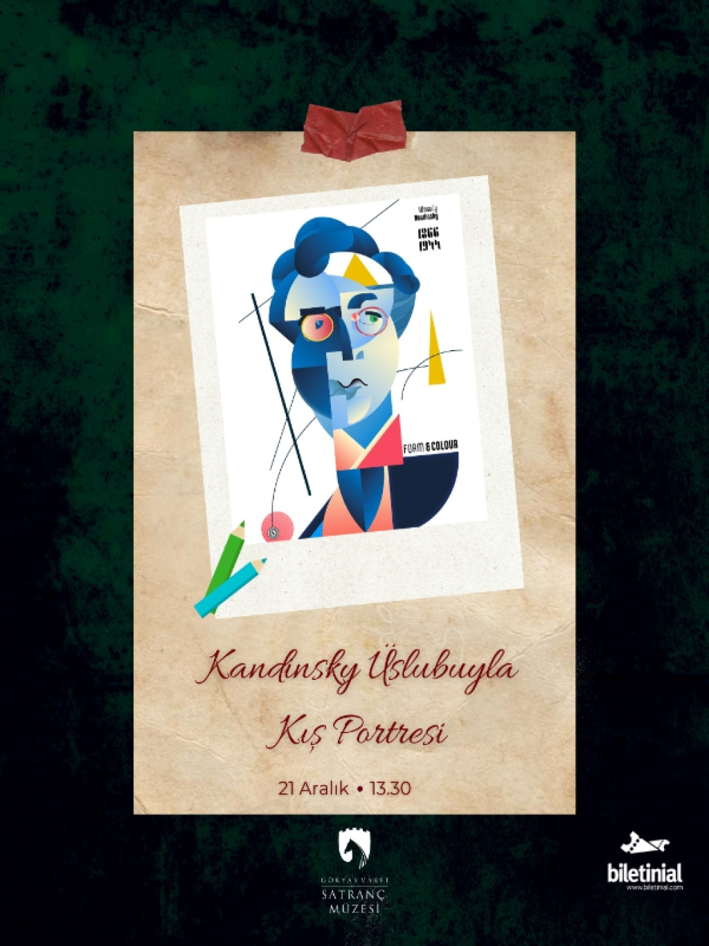 Kandinsky Üslubuyla Kış Portresi