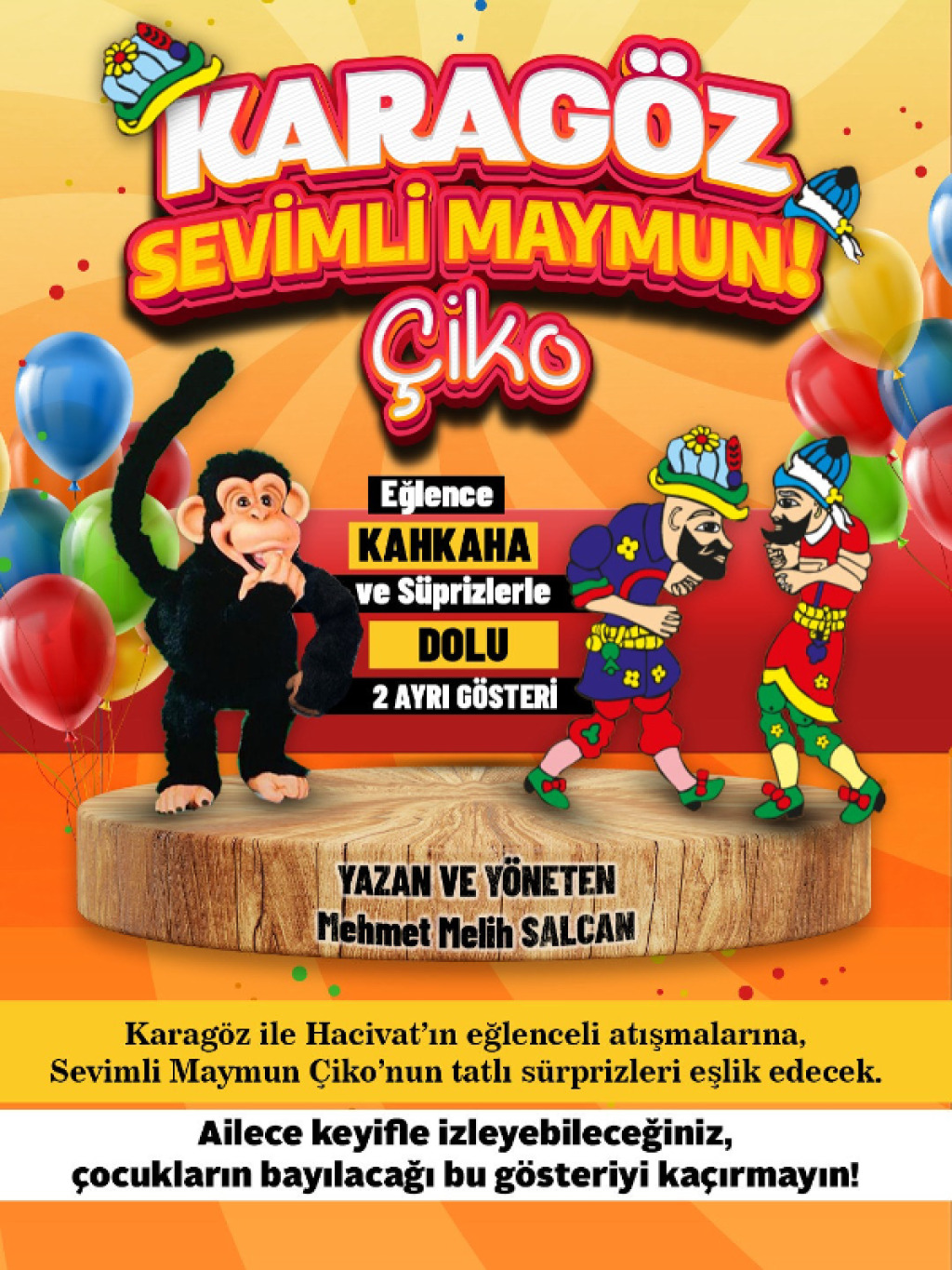 Karagöz Ve Sevimli Maymun Çiko