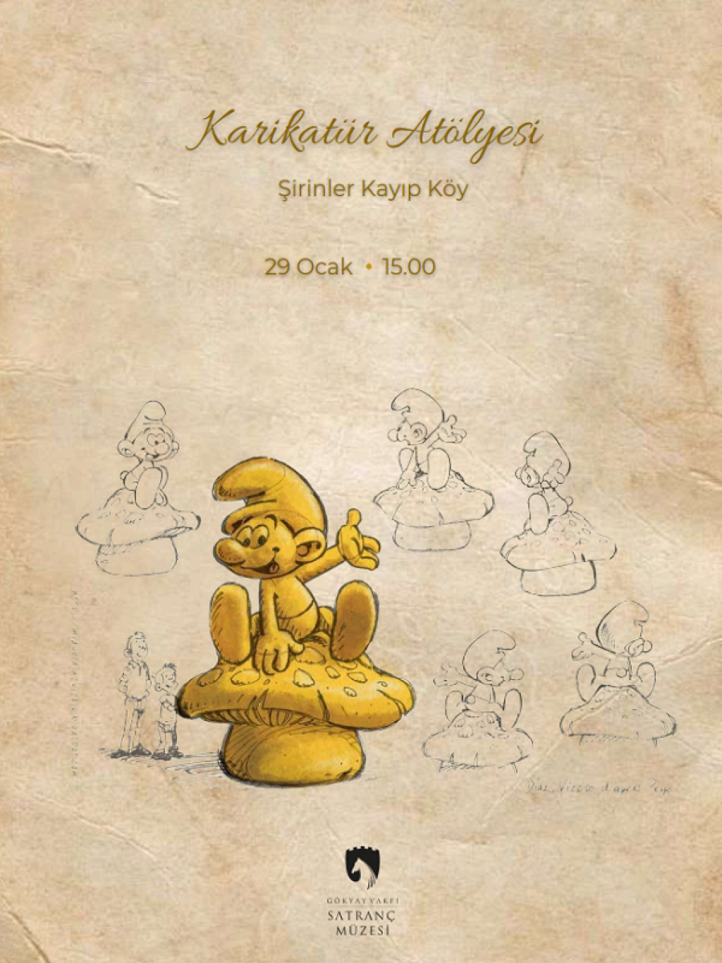 Karikatür Atölyesi: Şirinler Kayıp Köy