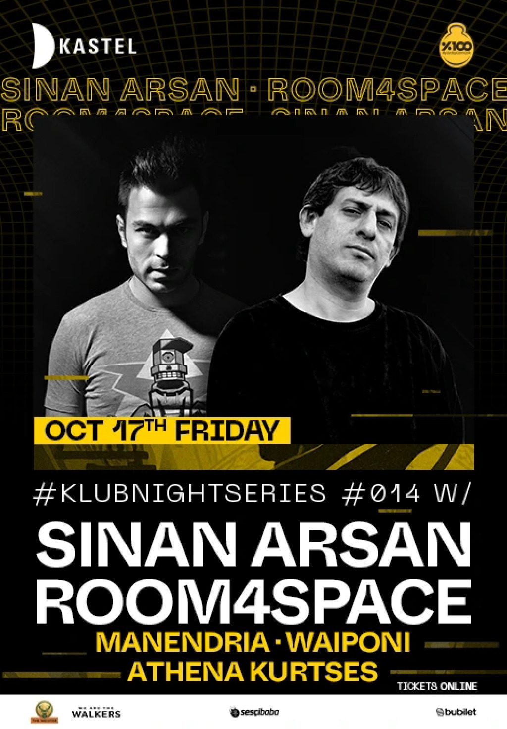 KASTEL #KLUBNIGHTSERIES014: SINAN ARSAN & ROOM4SPACE