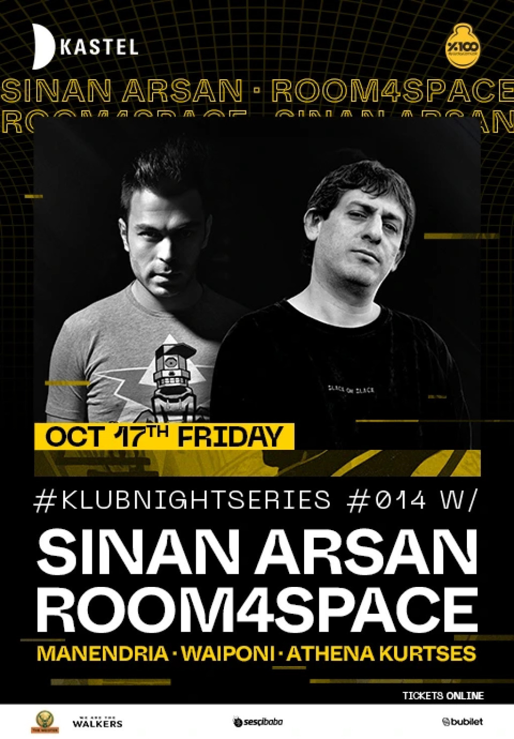 KASTEL #KLUBNIGHTSERIES014: SINAN ARSAN & ROOM4SPACE