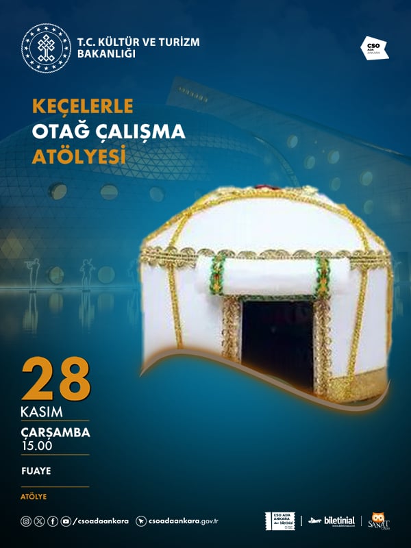 Keçelerle Otağ Çalışması Atölyesi